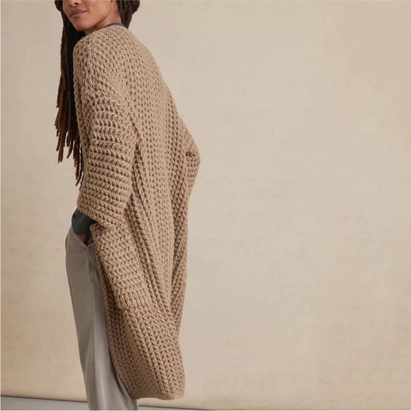 Anthropologie Gabbi Duster Cardigan Tan One Size - Picture 11 of 11
